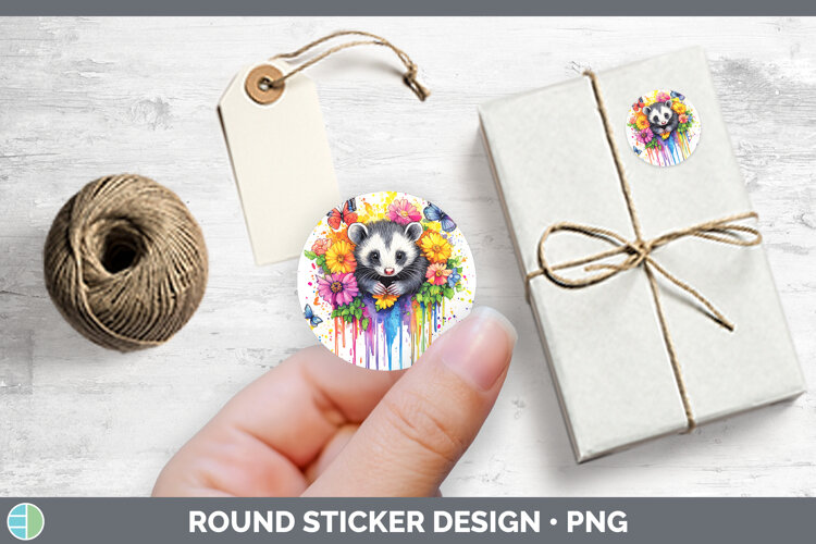 GorgeousWoodland Rainbow Splash Stickers design.