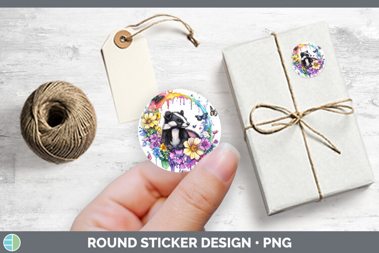 GorgeousWoodland Rainbow Splash Stickers design.