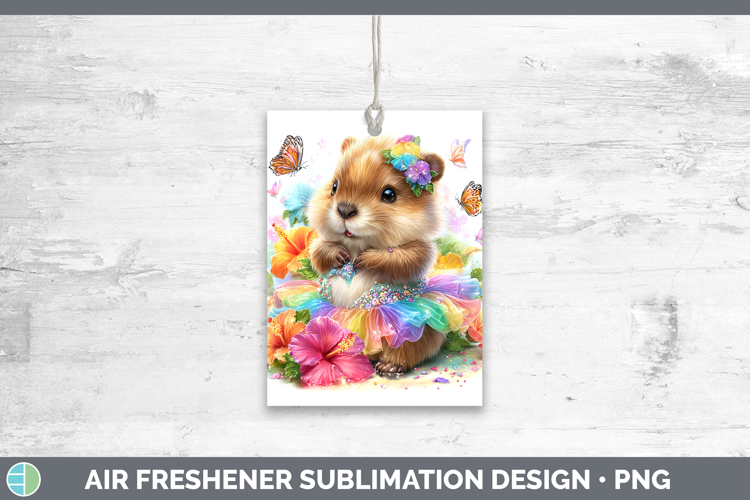 Woodland Rainbow Summer Beaver Air Freshener Sublimation Car