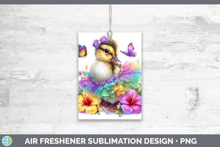 Woodland Rainbow Summer Duck Air Freshener Sublimation Car F