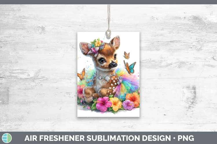 Woodland Rainbow Summer Elk Air Freshener Sublimation Car Fr
