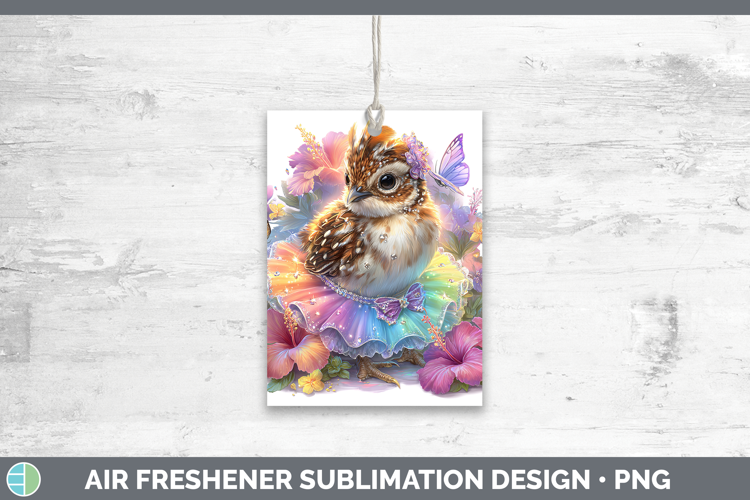 Woodland Rainbow Summer Grouse Air Freshener Sublimation Car