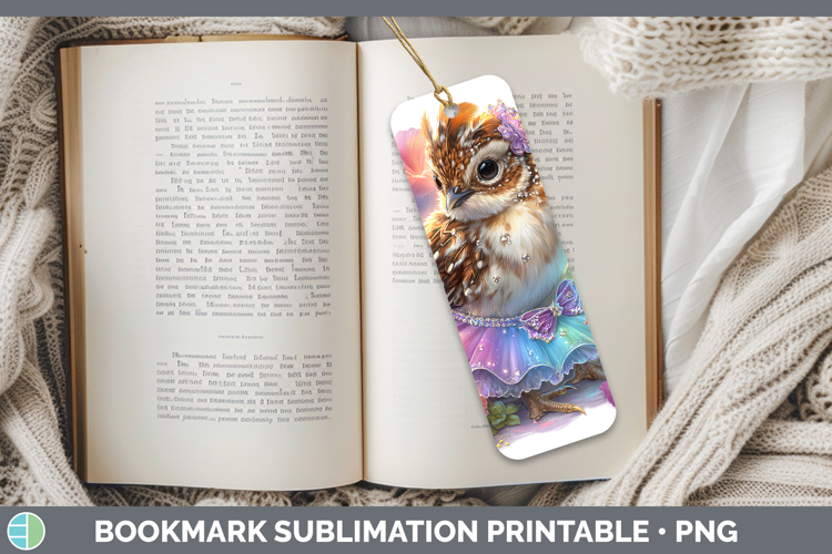 Woodland Rainbow Summer Grouse Bookmark Sublimation Printabl