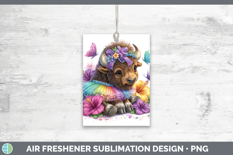 Woodland Rainbow Summer Musk Ox Air Freshener Sublimation Ca