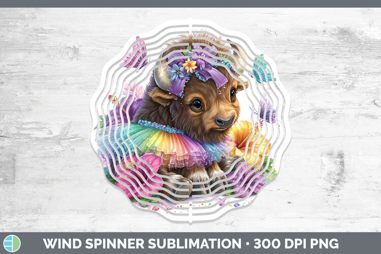 GorgeousWoodland Rainbow Summer Wind Spinner design.