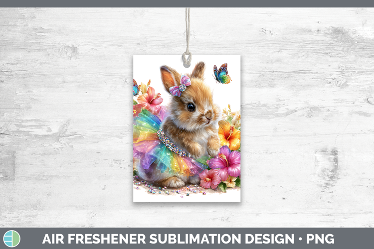 Woodland Rainbow Summer Snowshoe Hare Air Freshener Sublimat
