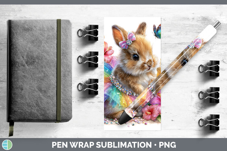 GorgeousWoodland Rainbow Summer Pen Wrap design.
