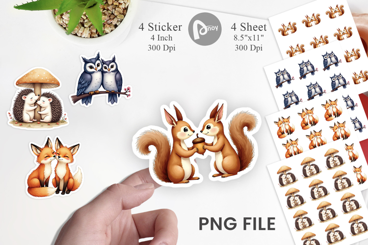 Woodland Romance Sticker