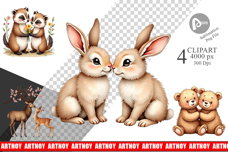 Woodland Romance Clipart