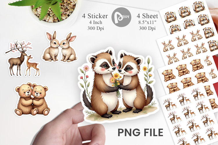 Woodland Romance Sticker