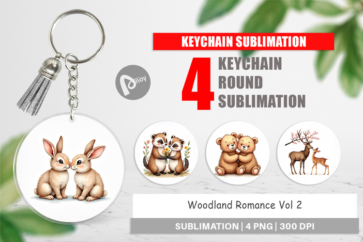 Woodland Romance Keychain