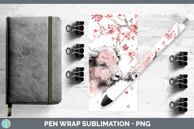 GorgeousWoodland Sakura Pen Wrap design.