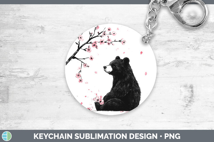 GorgeousWoodland Sakura Keychain design.