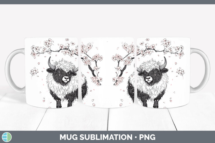 GorgeousWoodland Sakura Mug Wrap design.