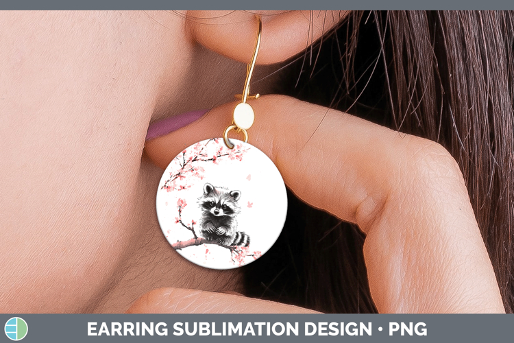 GorgeousWoodland Sakura Round Earrings design.