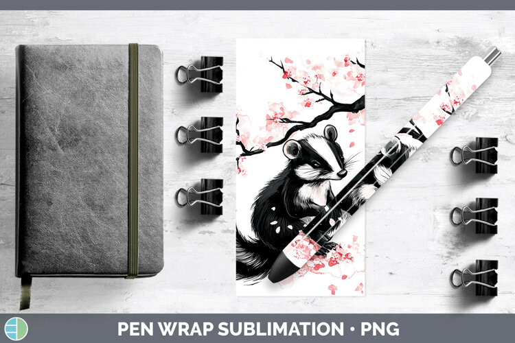 GorgeousWoodland Sakura Pen Wrap design.