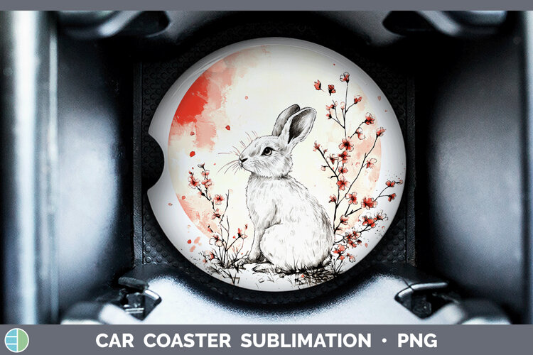 GorgeousWoodland Sakura Car Coaster design.