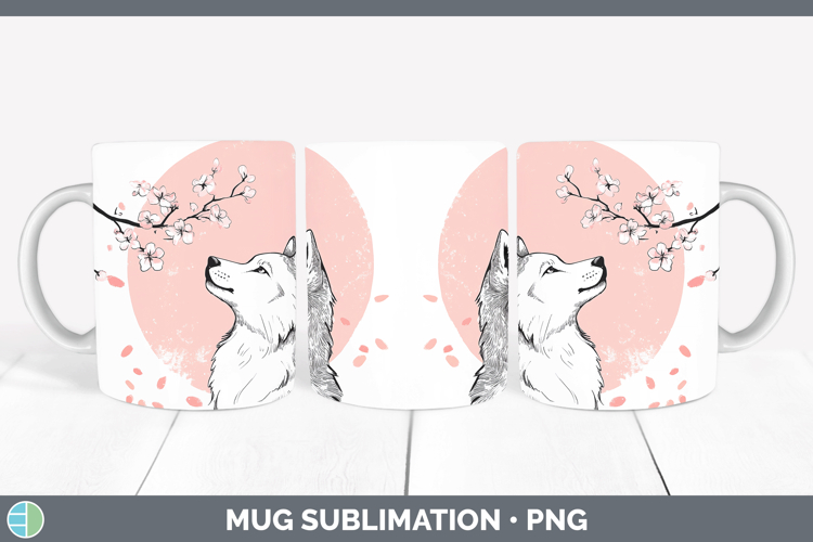 GorgeousWoodland Sakura Mug Wrap design.
