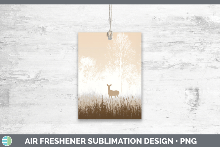 Deer Air Freshener Woodland Silhouette Sublimation Car Fresh