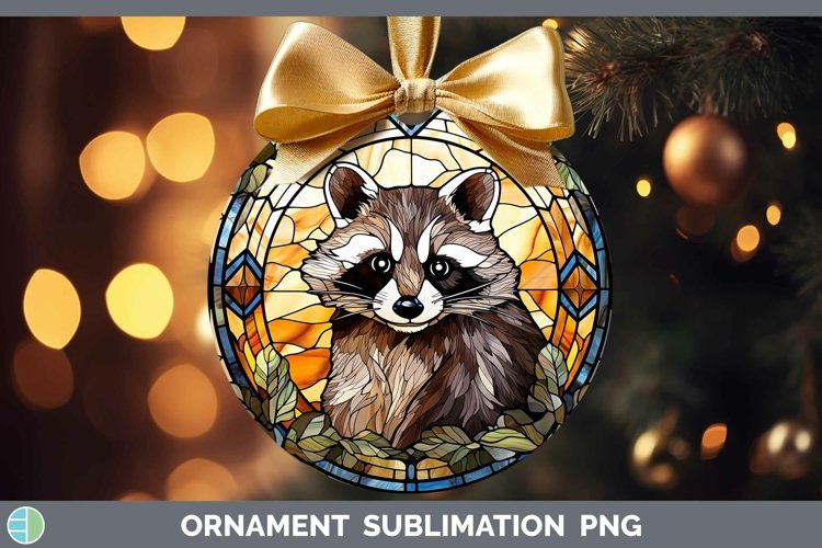 GorgeousWoodland Stained Glass Ornament design.