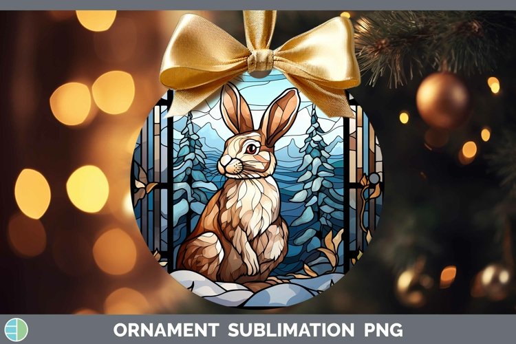 GorgeousWoodland Stained Glass Ornament design.