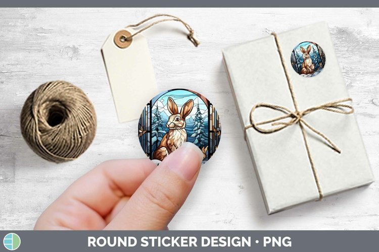 GorgeousWoodland Stained Glass Stickers design.