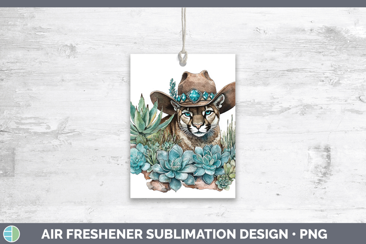 GorgeousWoodland Teal Cowboy Air Freshener design.