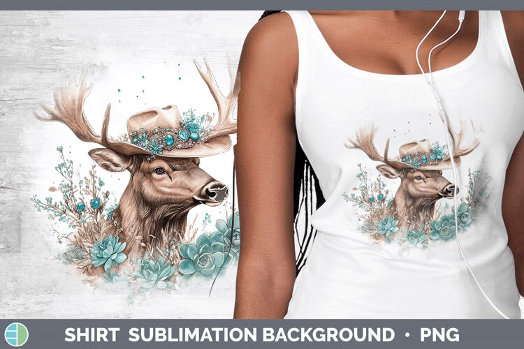 GorgeousWoodland Teal Cowboy Shirt design.