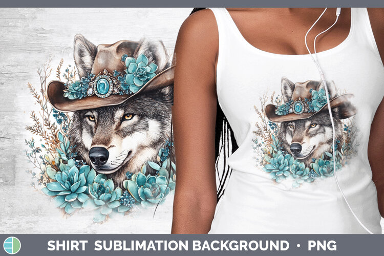 GorgeousWoodland Teal Cowboy Shirt design.