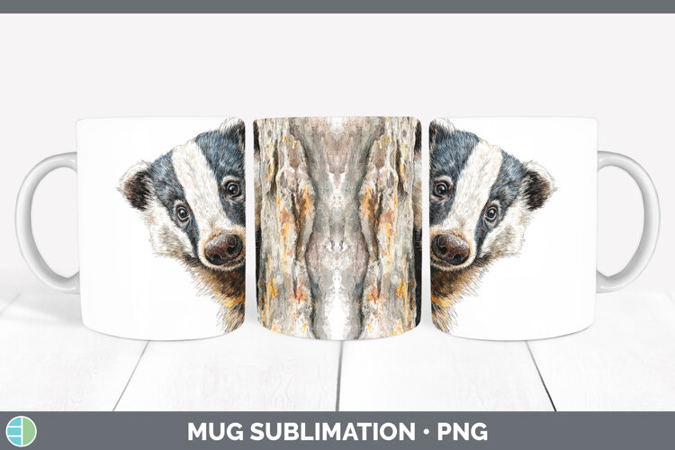 GorgeousWoodland Tree Peek Mug Wrap design.
