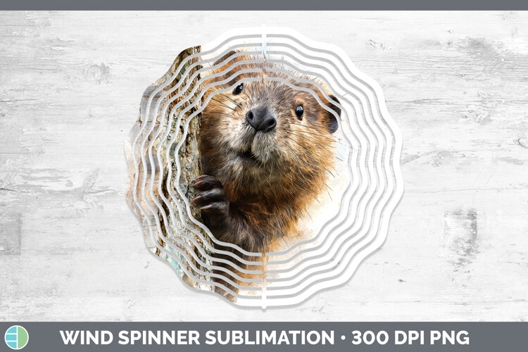 GorgeousWoodland Tree Peek Wind Spinner design.