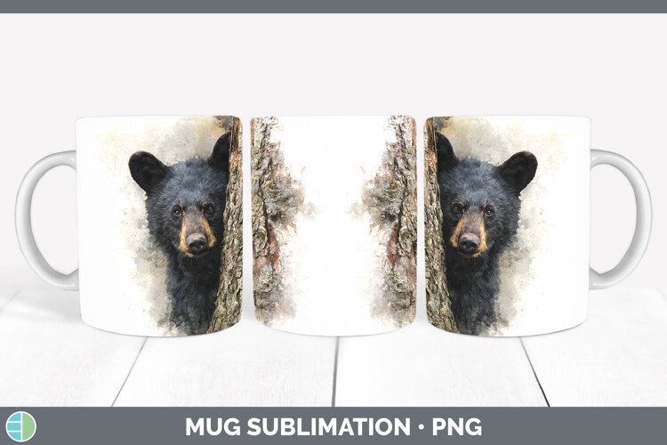 GorgeousWoodland Tree Peek Mug Wrap design.