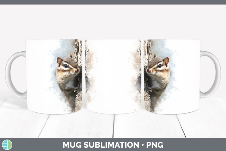 GorgeousWoodland Tree Peek Mug Wrap design.