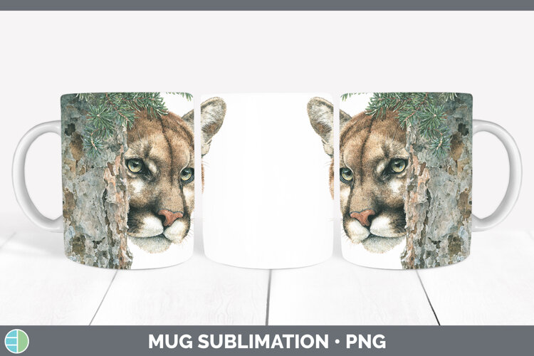 GorgeousWoodland Tree Peek Mug Wrap design.
