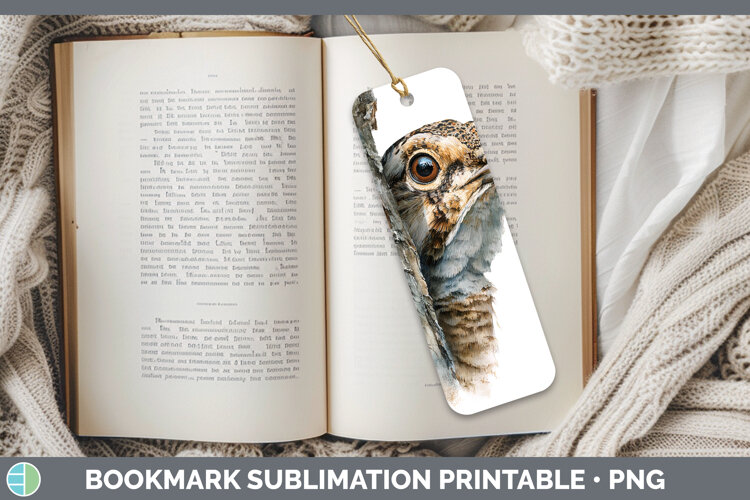 GorgeousWoodland Tree Peek Bookmark design.