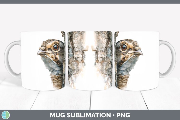 GorgeousWoodland Tree Peek Mug Wrap design.