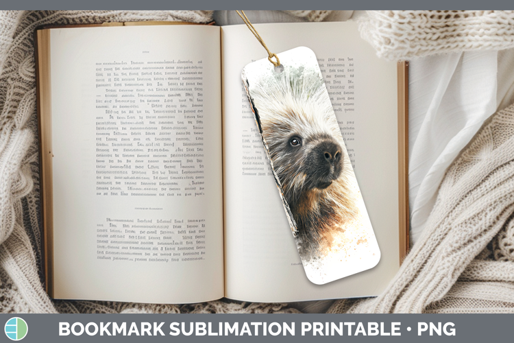 Porcupine Woodland Tree Peek Bookmark Sublimation Design