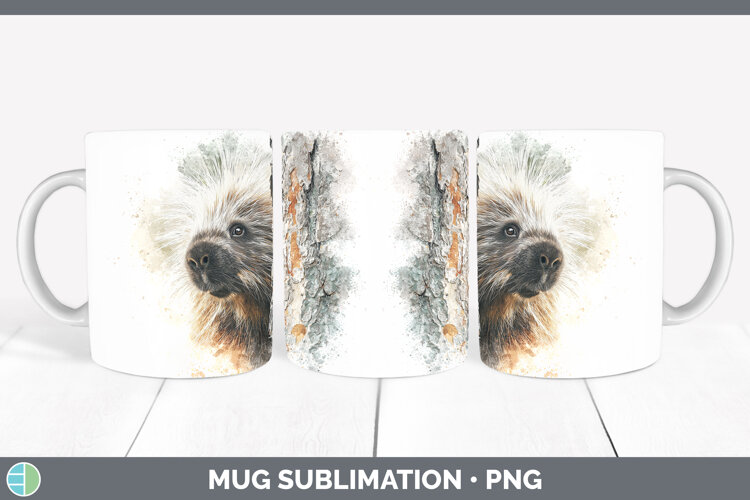 GorgeousWoodland Tree Peek Mug Wrap design.
