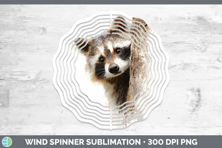 GorgeousWoodland Tree Peek Wind Spinner design.