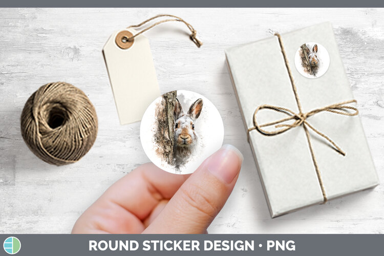 GorgeousWoodland Tree Peek Stickers design.