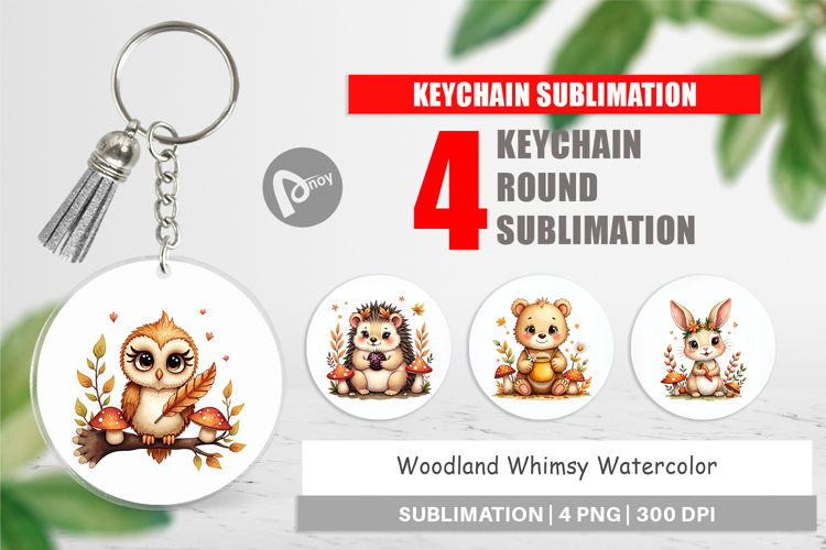 Woodland Whimsy Keychain