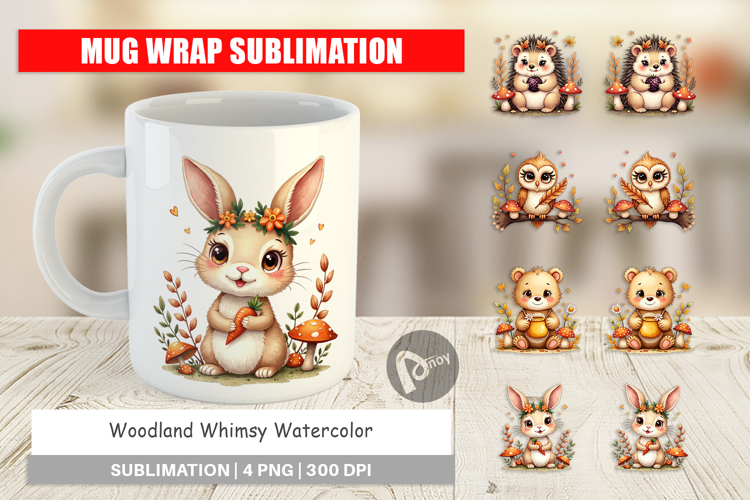 Woodland Whimsy Mug Wrap