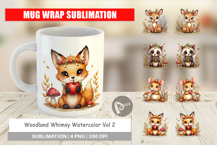 Woodland Whimsy Mug Wrap