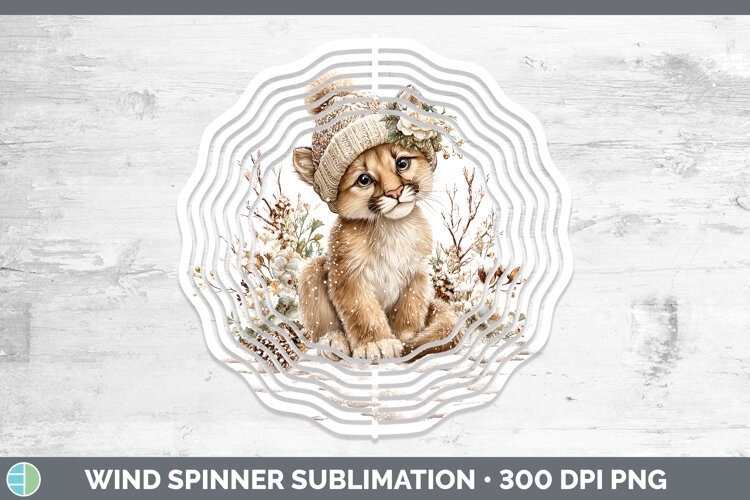 GorgeousWoodland Winter Knit Hat Wind Spinner design.