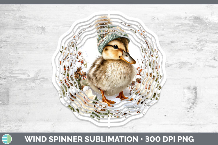 GorgeousWoodland Winter Knit Hat Wind Spinner design.