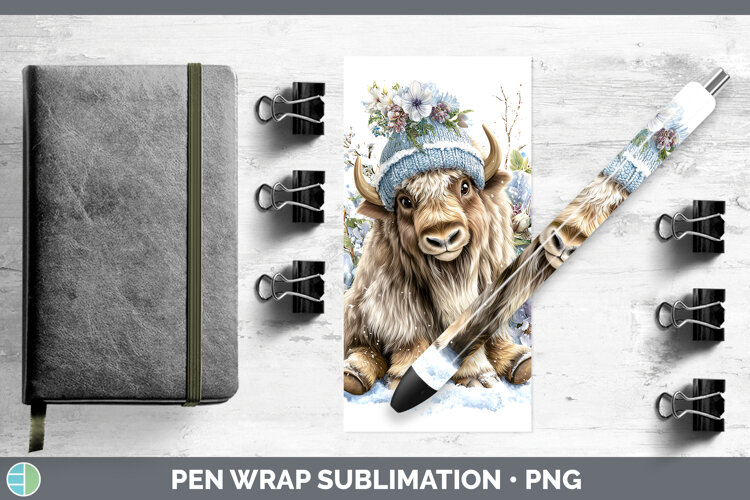 GorgeousWoodland Winter Knit Hat Pen Wrap design.