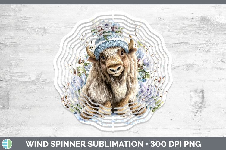 GorgeousWoodland Winter Knit Hat Wind Spinner design.