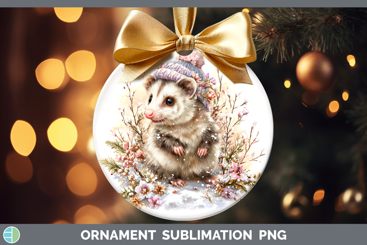 GorgeousWoodland Winter Knit Hat Ornament design.