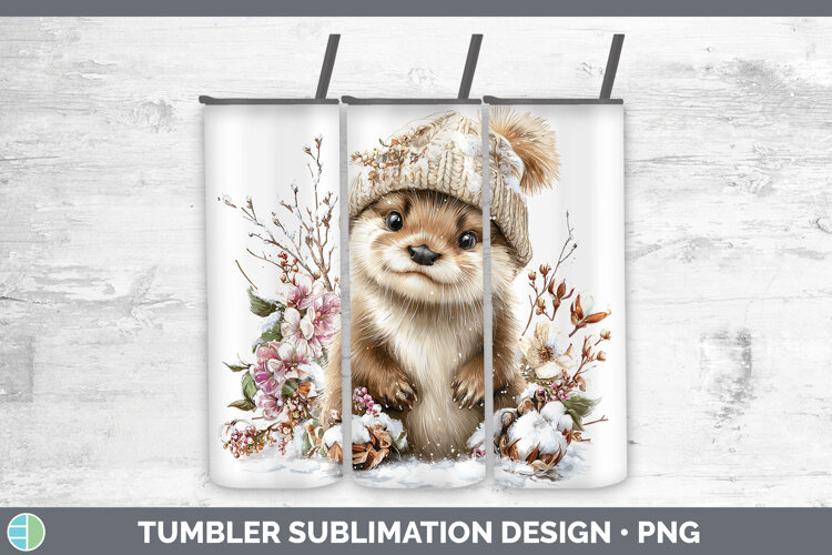 GorgeousWoodland Winter Knit Hat Tumbler design.