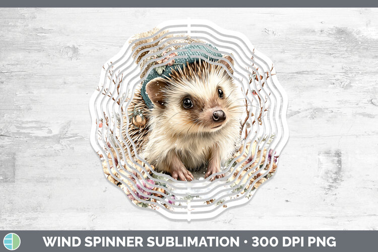 GorgeousWoodland Winter Knit Hat Wind Spinner design.